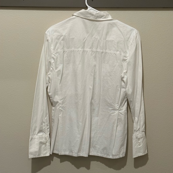 Mango White fitted blouse with pockets - Picture 2 of 2